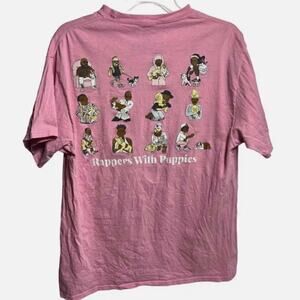 Dog Limited Rappers with Puppies T-shirt, Size Medium